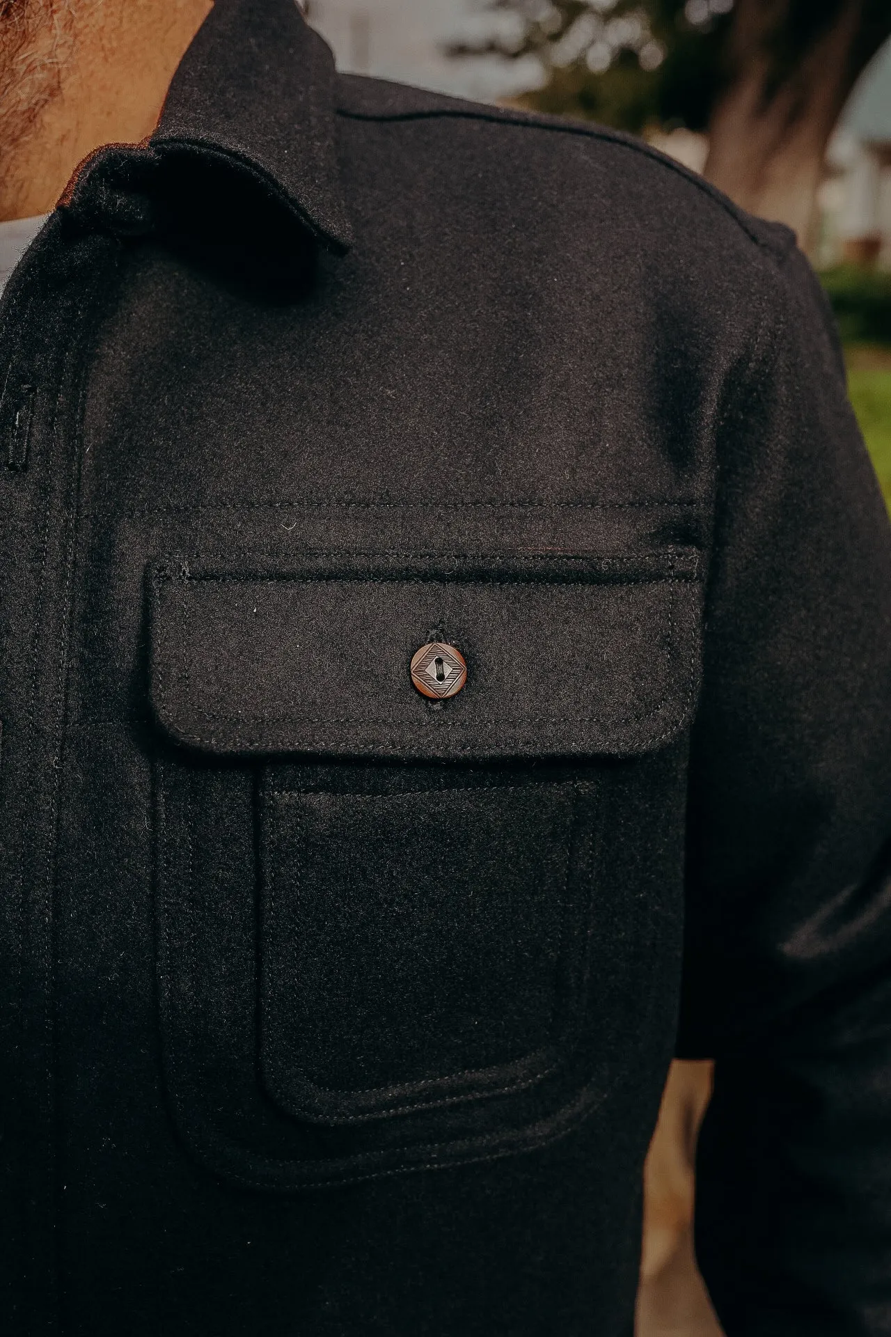 Huntsman Overshirt- Black