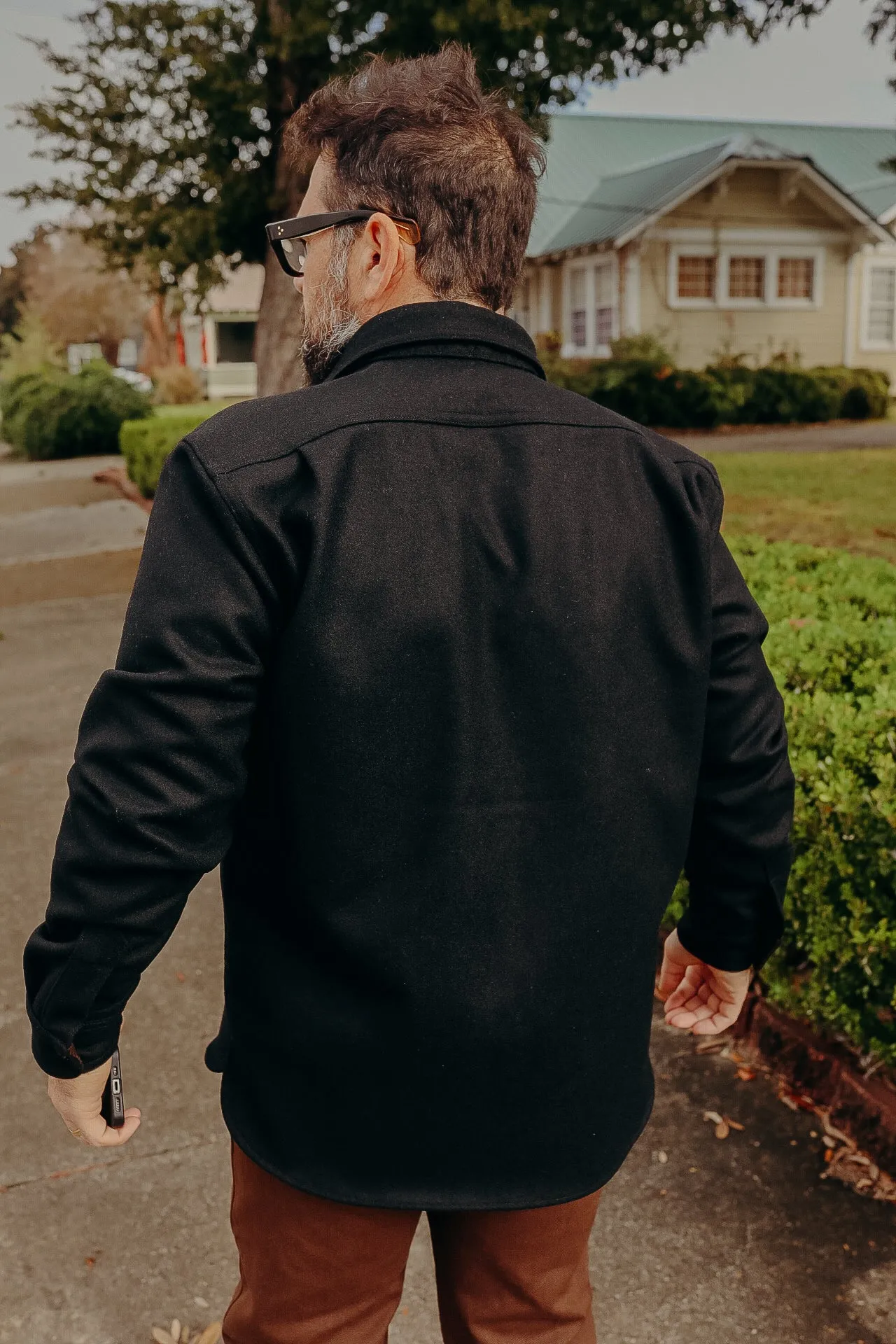 Huntsman Overshirt- Black