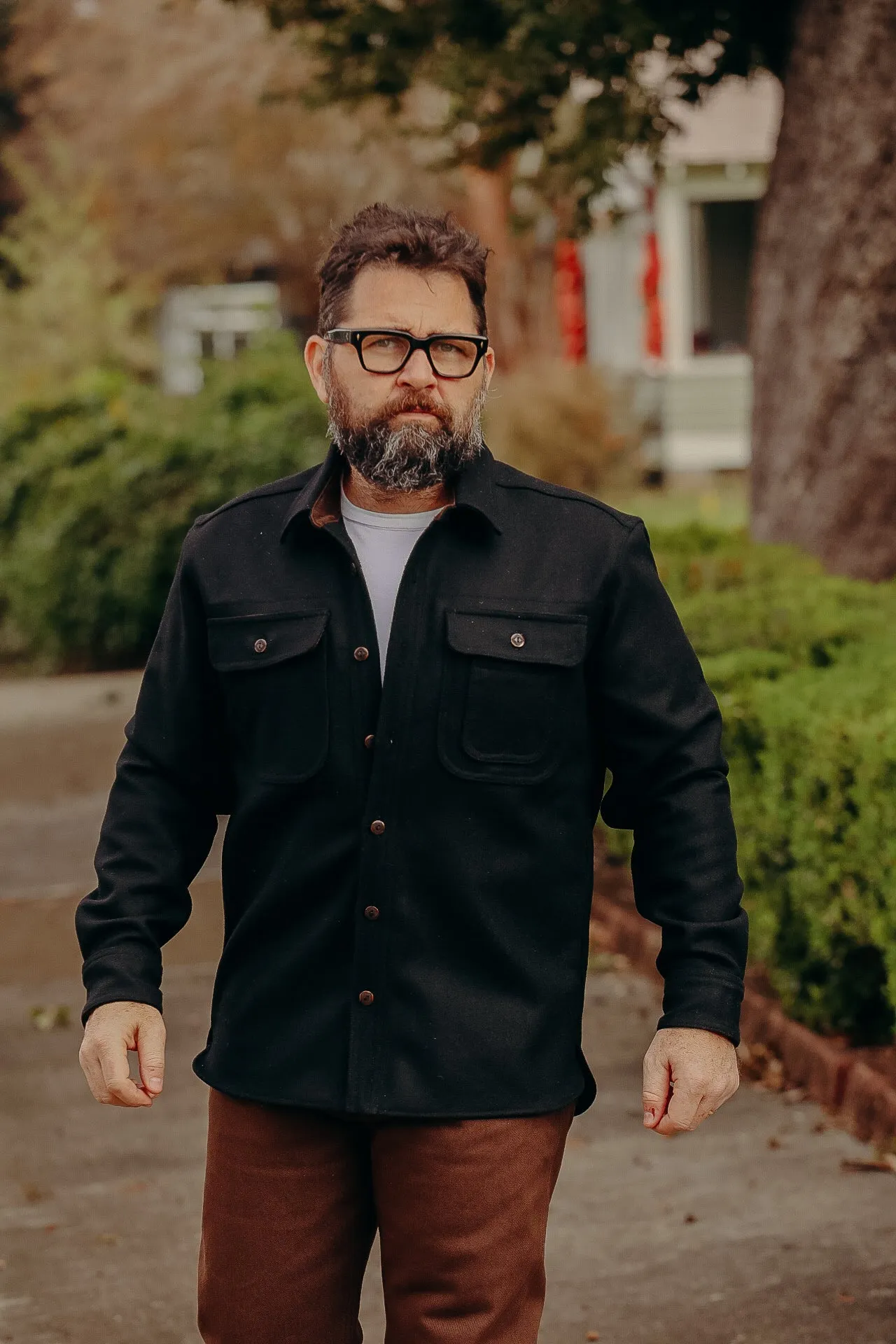 Huntsman Overshirt- Black