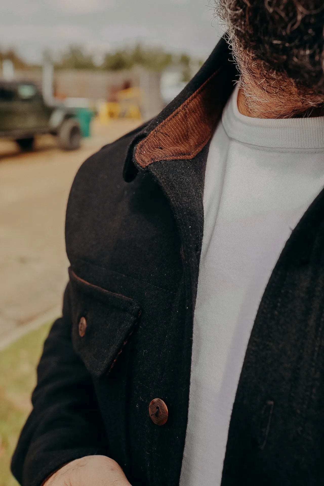 Huntsman Overshirt- Black