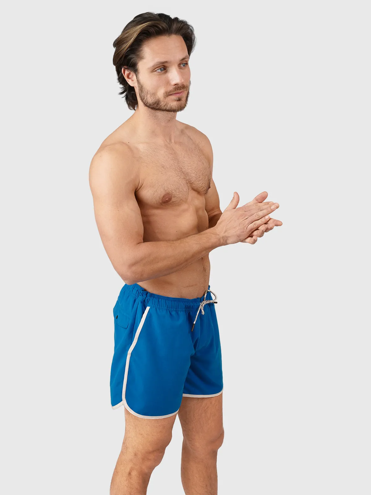 Lazon Men Short Swim Shorts | Blue