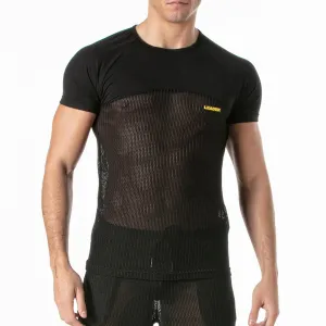 Leader Invictus Mesh T Shirt Black