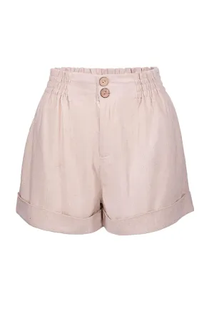 LINEN BLEND SHORTS