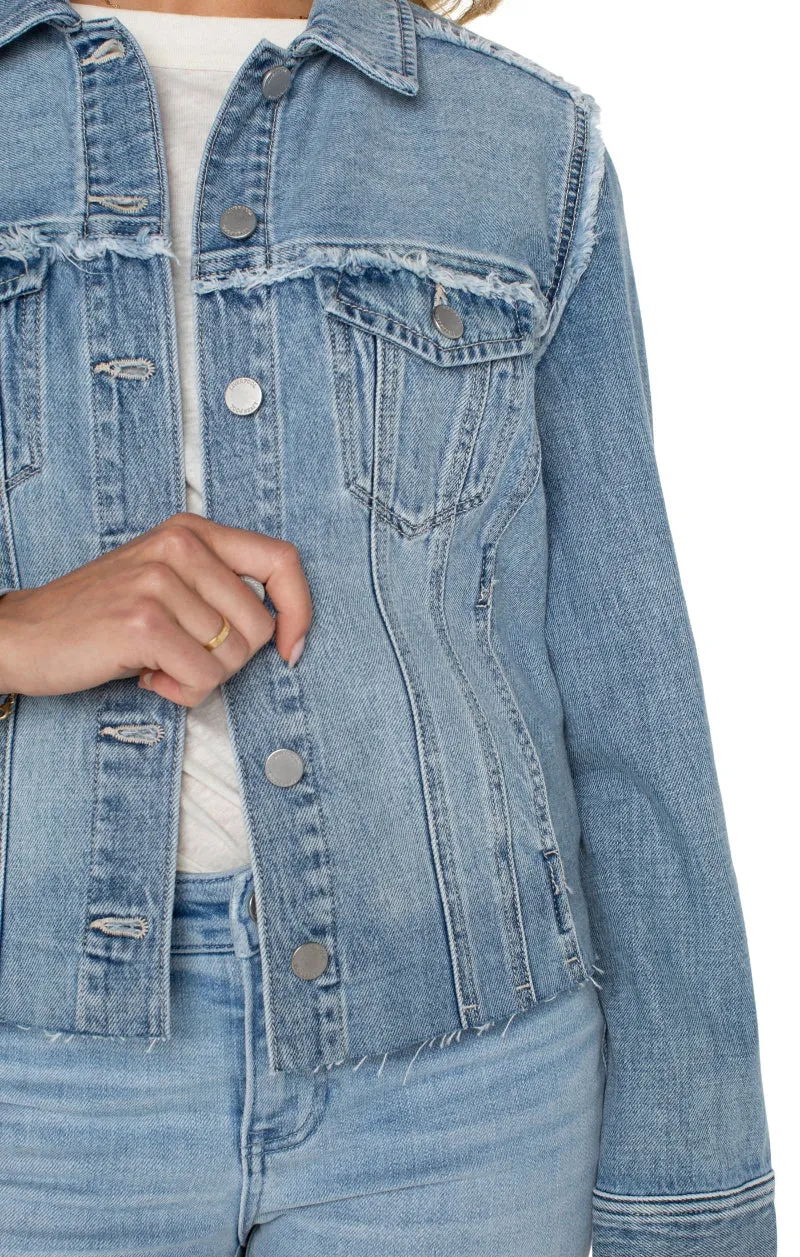 Liverpool Multi Fray Trucker Jacket