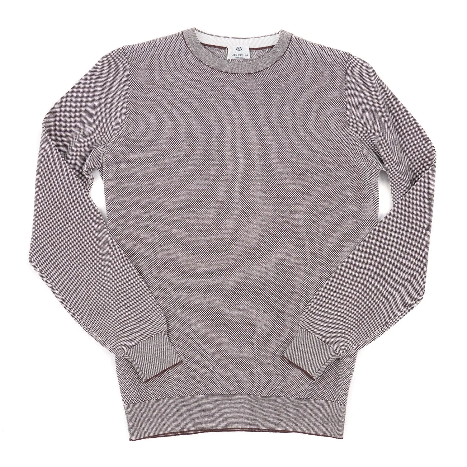 Luigi Borrelli Pique Knit Cotton Sweater
