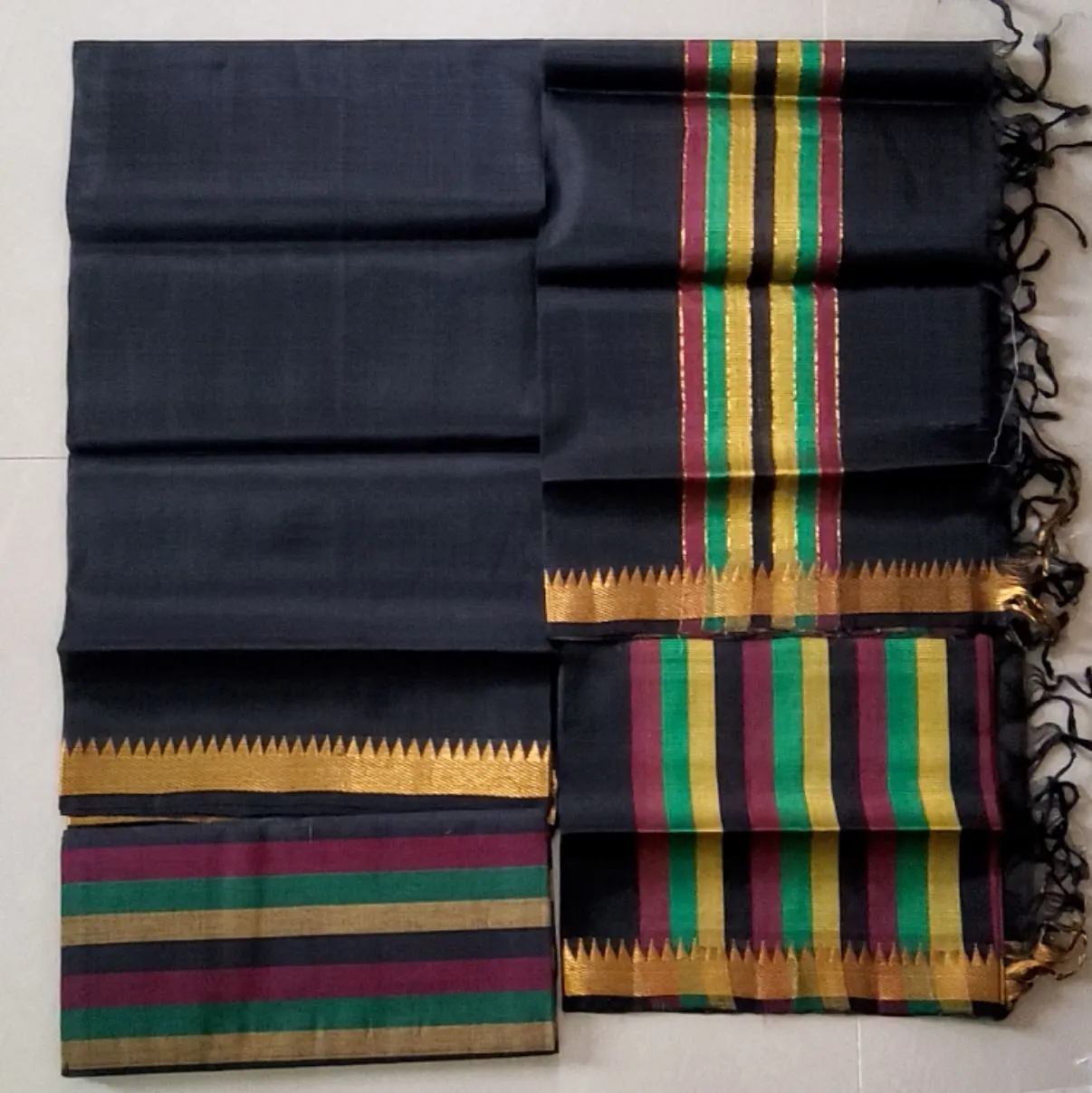 Mangalagiri Silk Cotton Dress Material