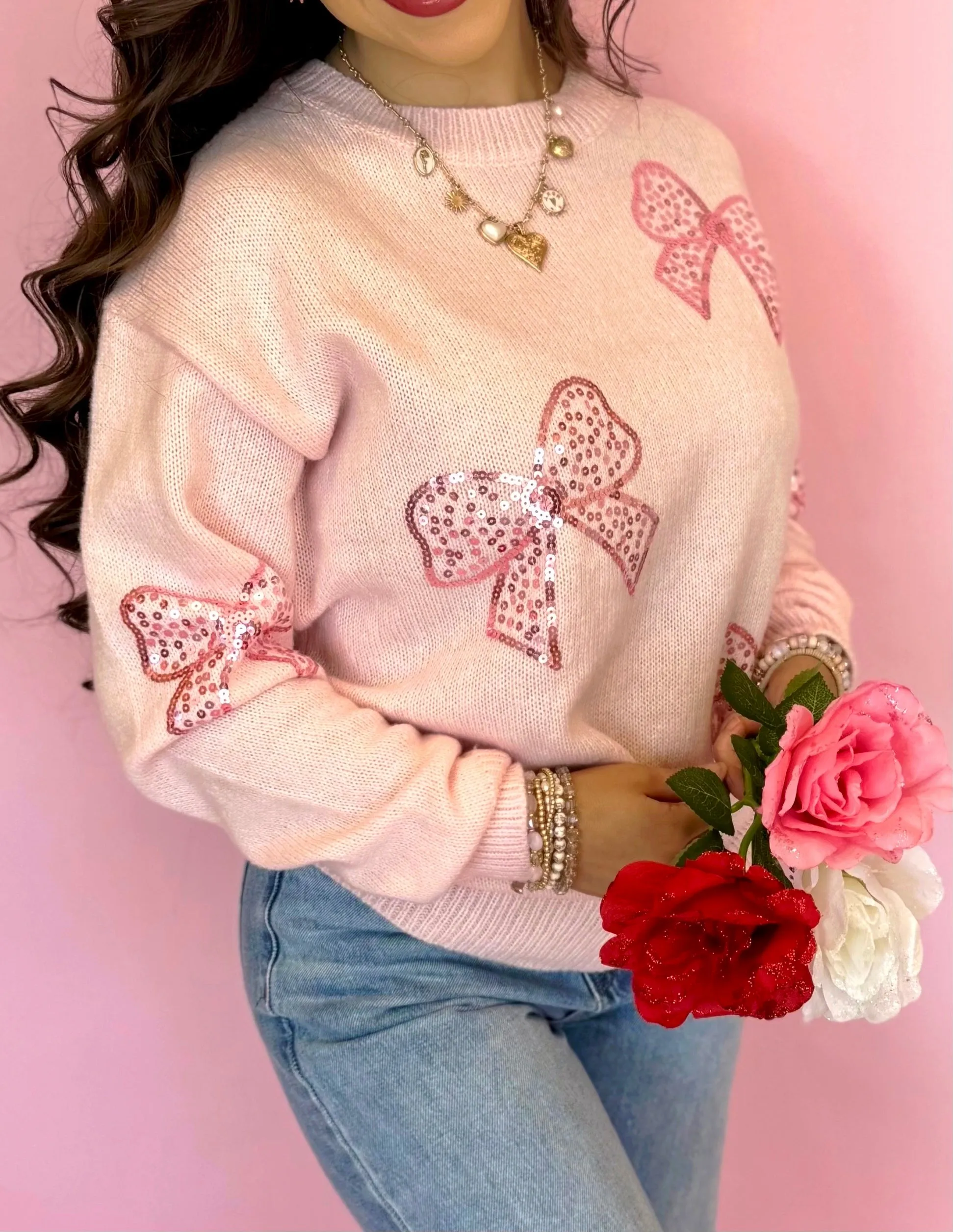 Nina Bow Sweater
