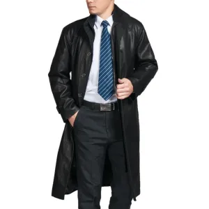Parka Full Length Leather Coat