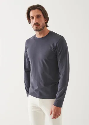 Pima cotton stretch long sleeve t-shirt - CONSTELLATION