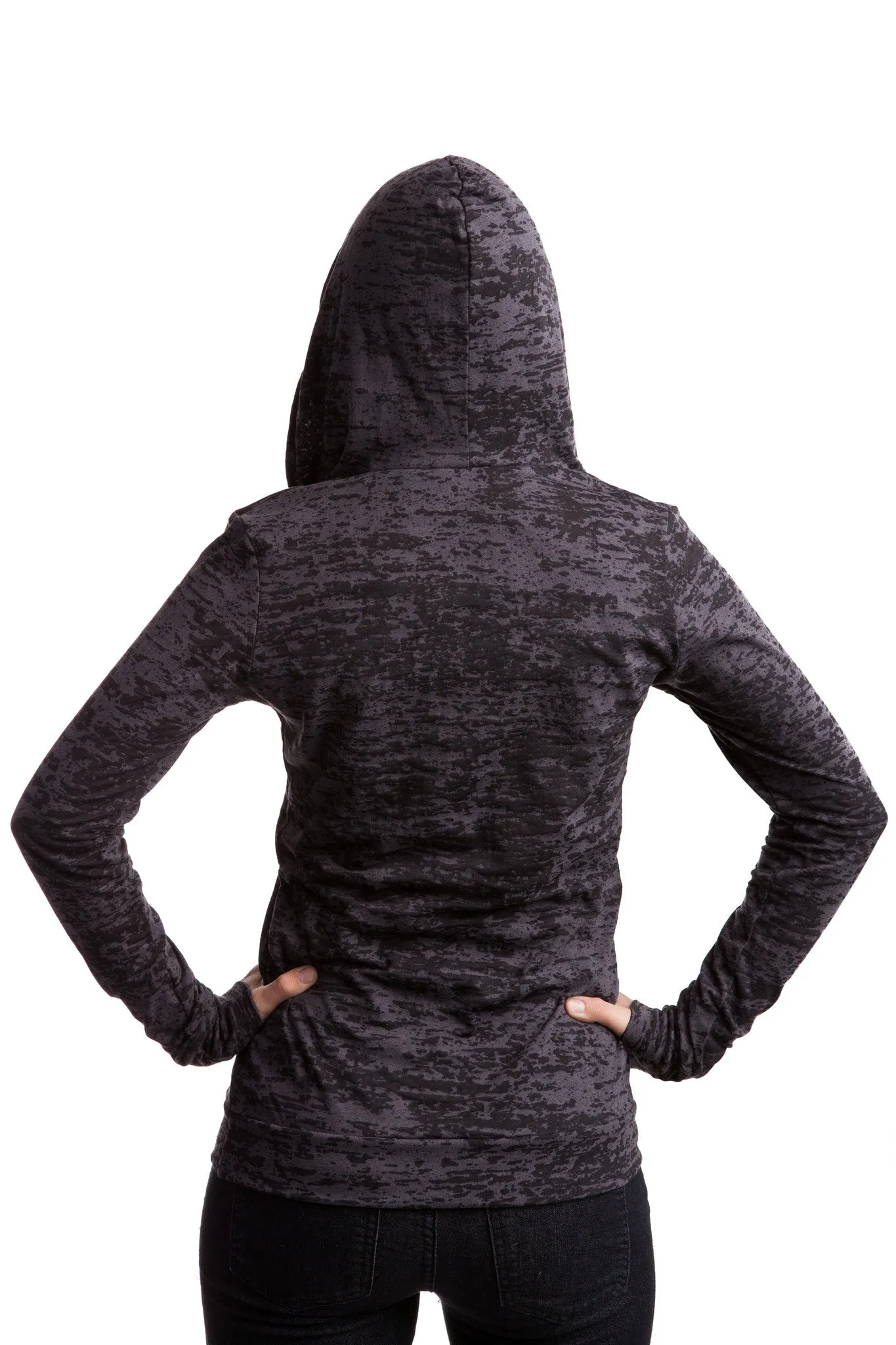 "CENSORED" Burnout Hoodie Shirt In Charcoal!