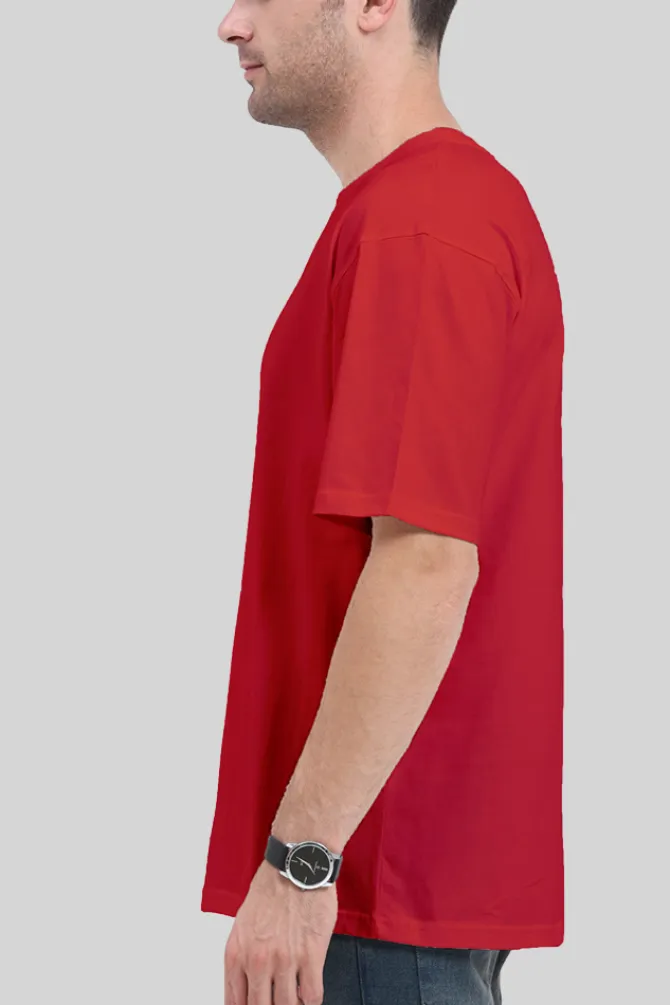 Red Oversized T-shirt for men