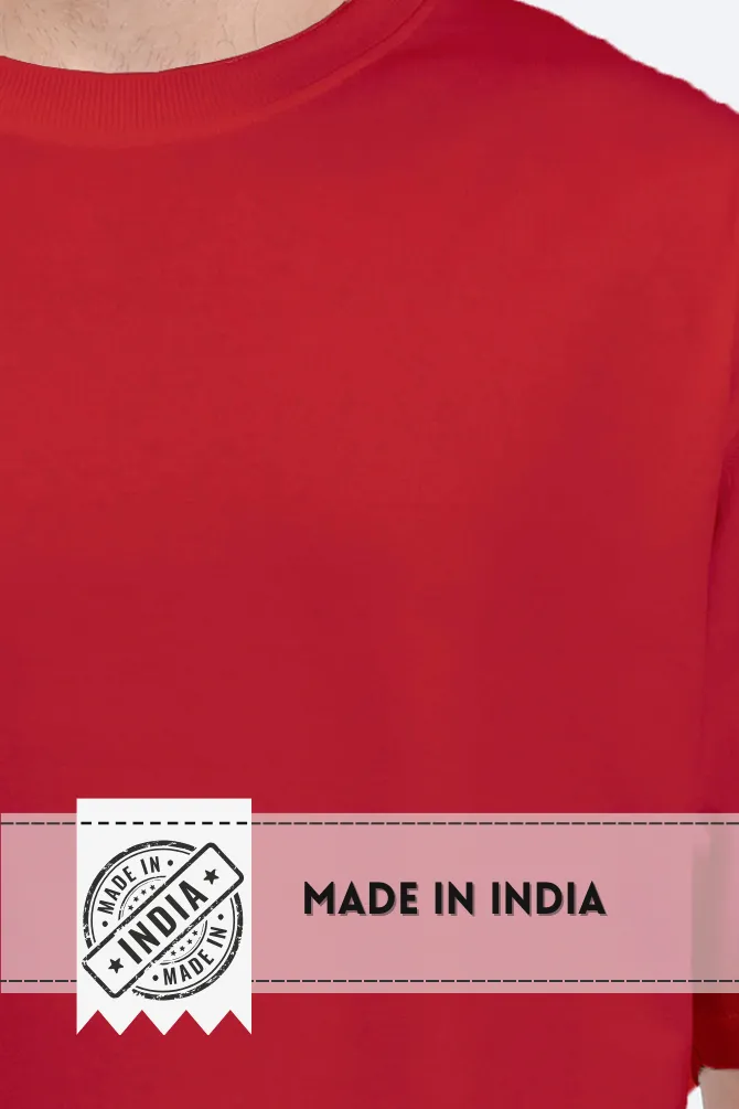 Red Oversized T-shirt for men