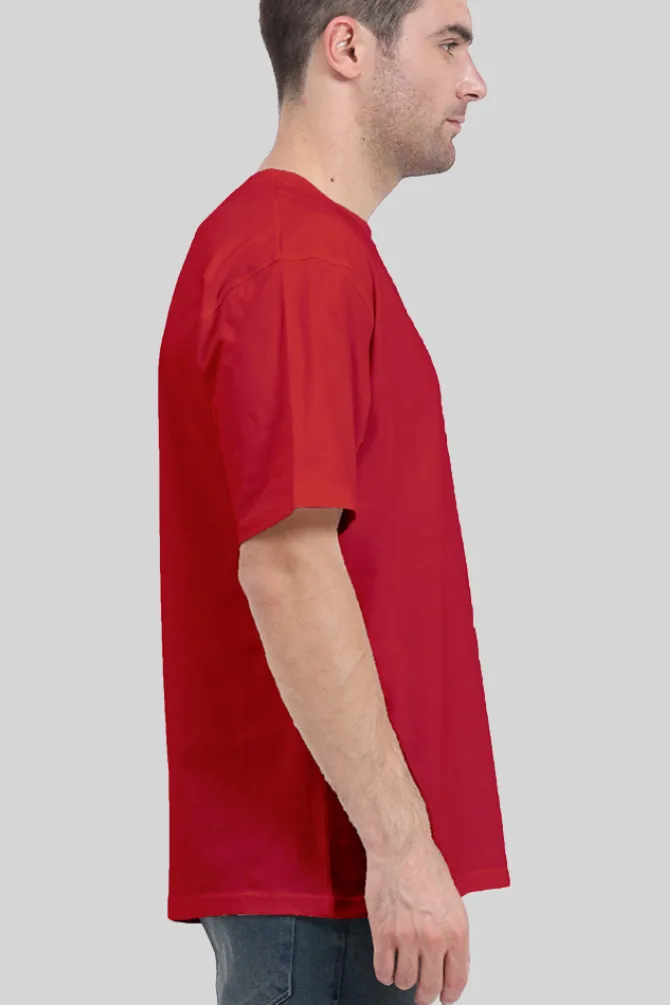 Red Oversized T-shirt for men