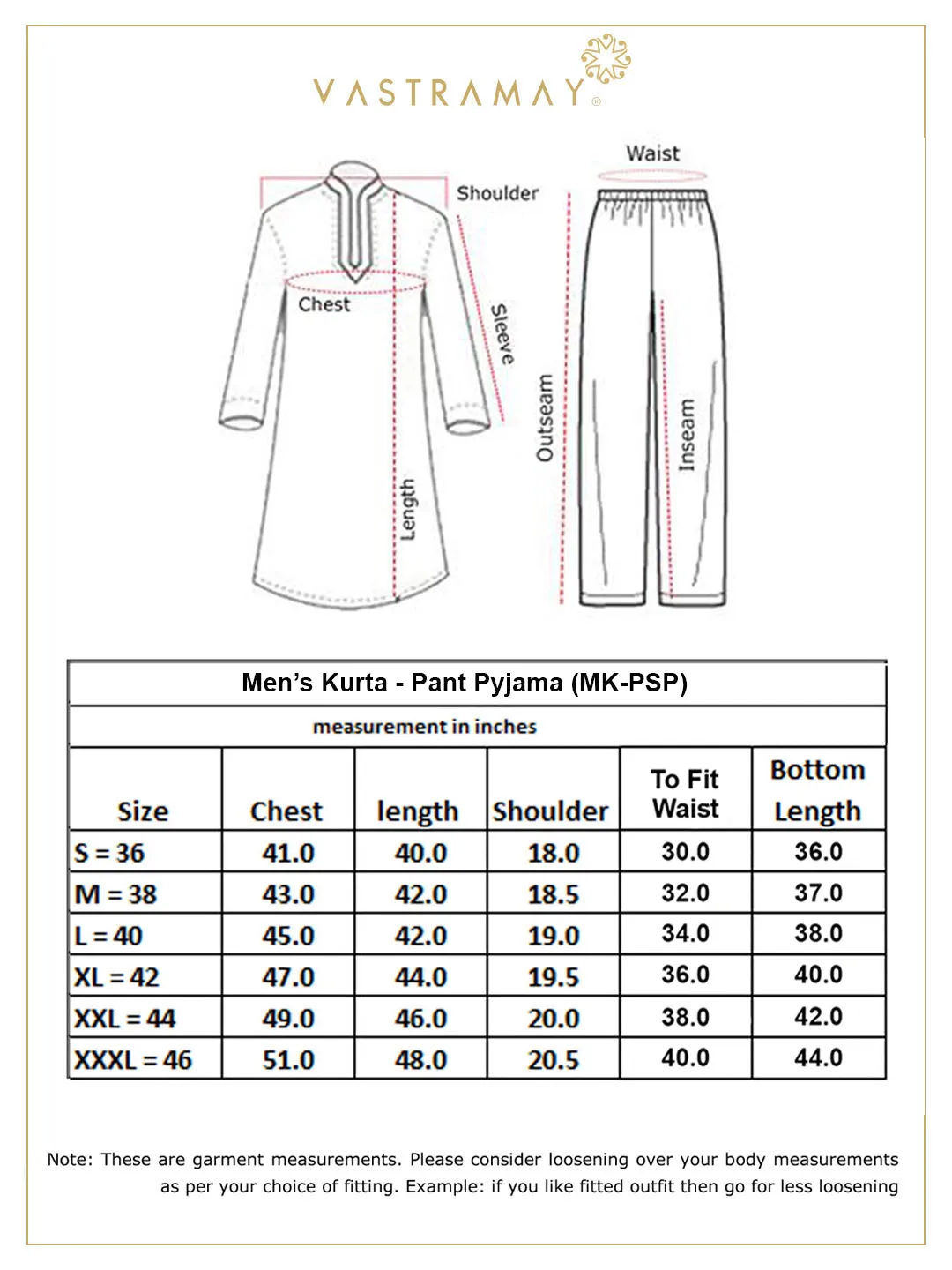 VASTRAMAY Men's White Kurta Set With Prayer Cap