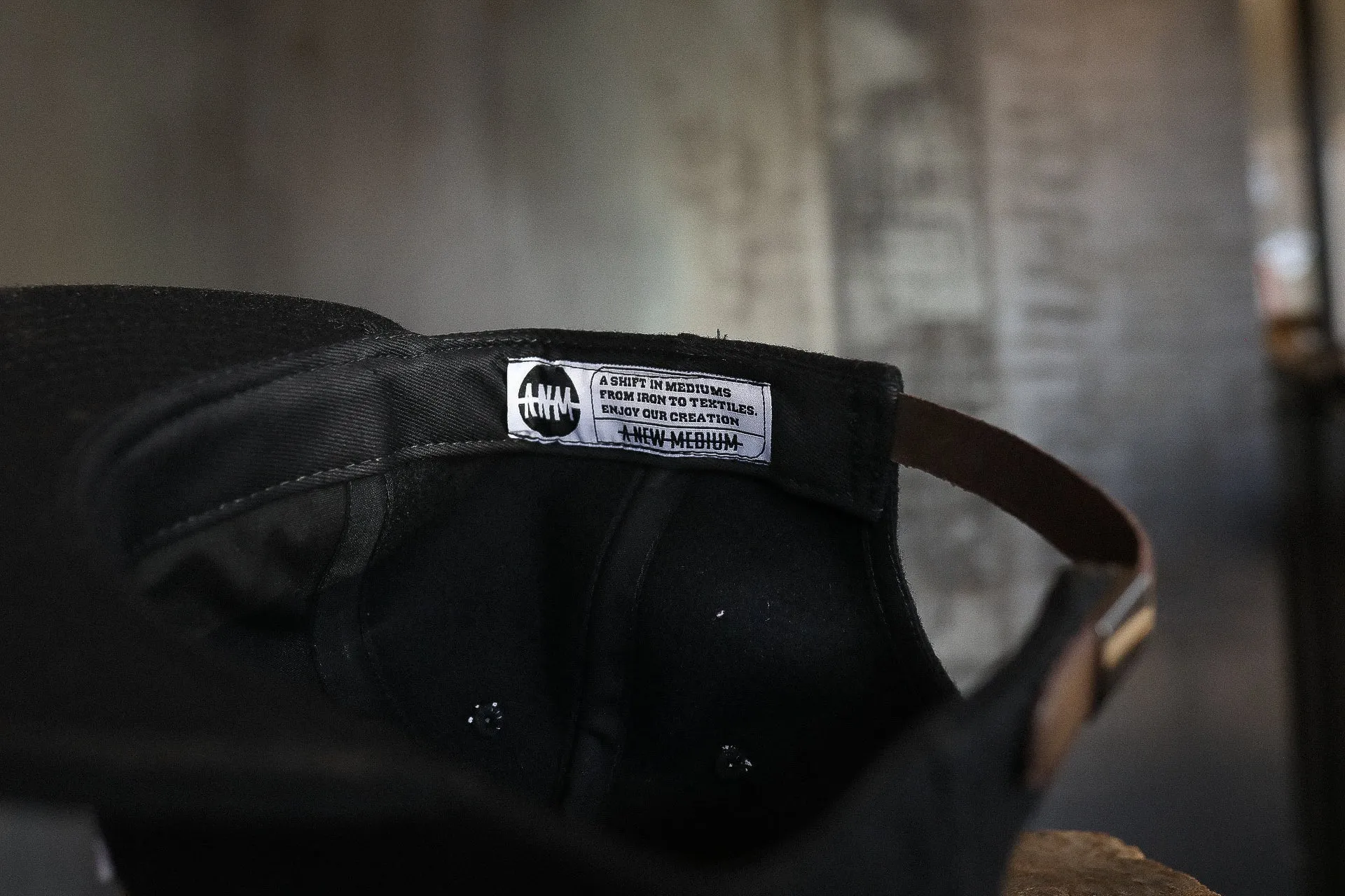 Vintage Unstructured Hainsworth Wool Cap- Anvil/Black